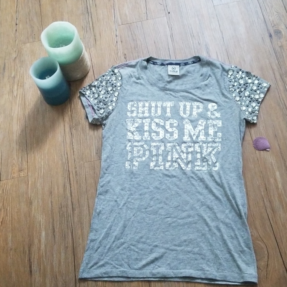 PINK Studs & Gems Tee